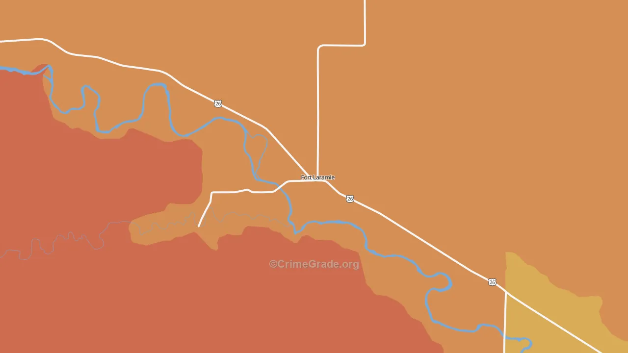 Fort Laramie, WY Map of Drug-Related Crime Rates