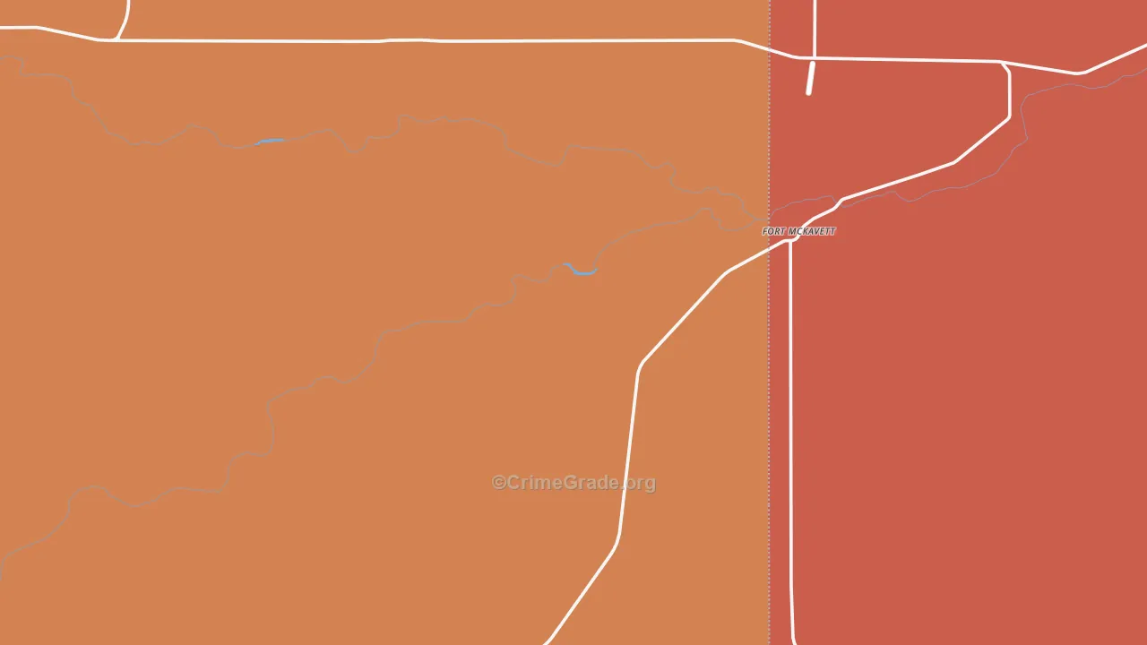Fort Mc Kavett, TX Map of Drug-Related Crime Rates