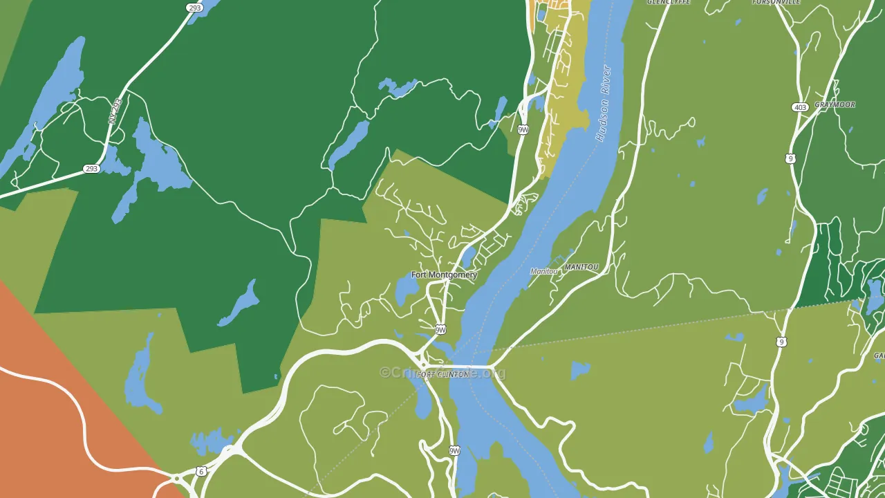 Fort Montgomery, NY Map of Drug-Related Crime Rates