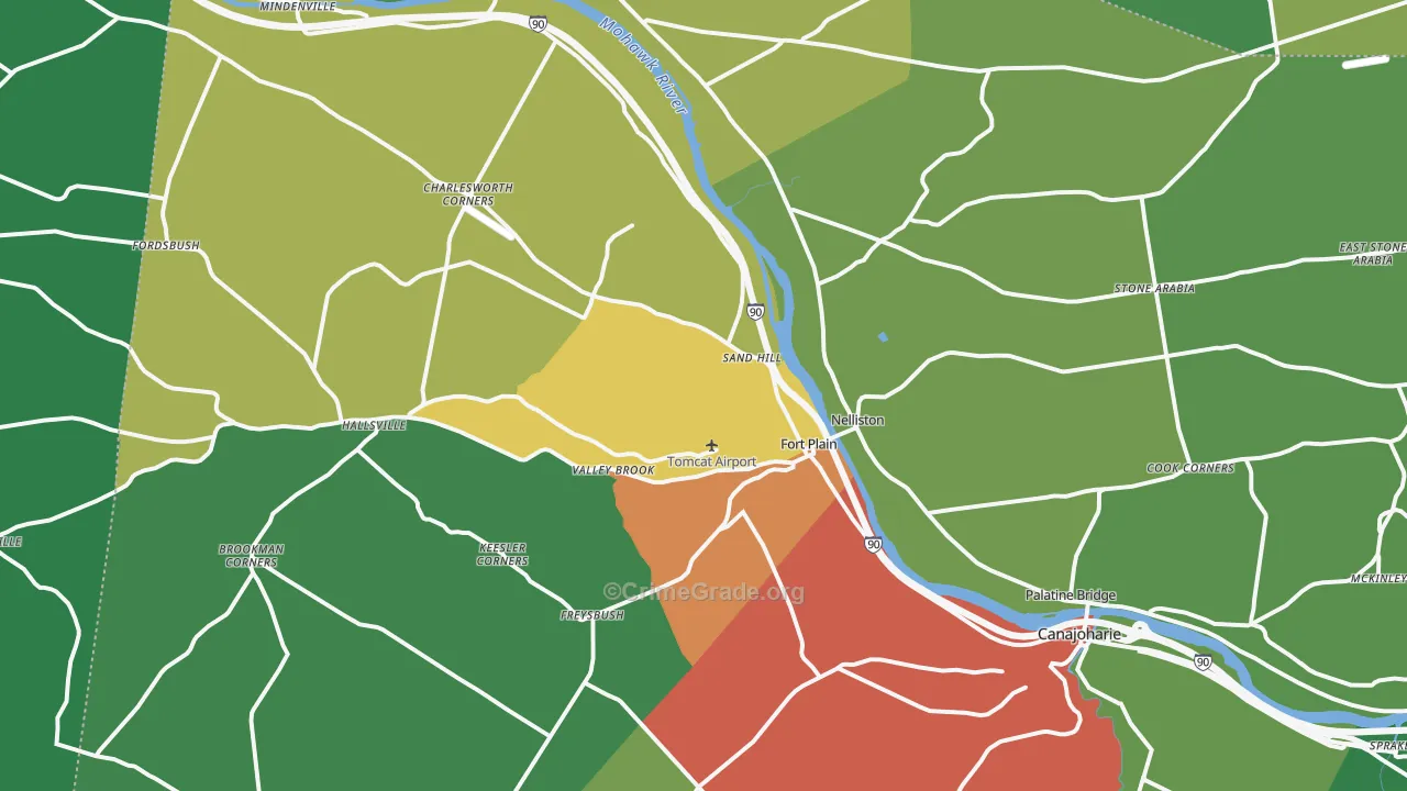 Fort Plain, NY Map of Drug-Related Crime Rates