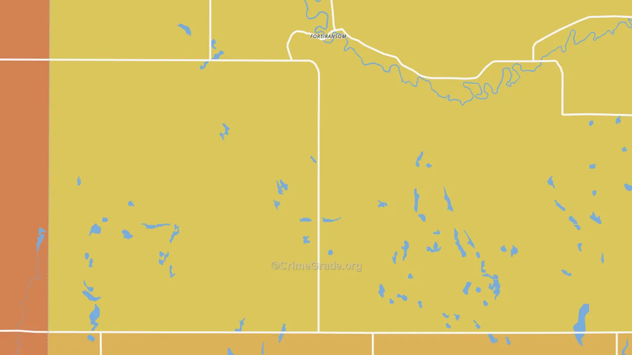 Fort Ransom, ND Map of Drug-Related Crime Rates