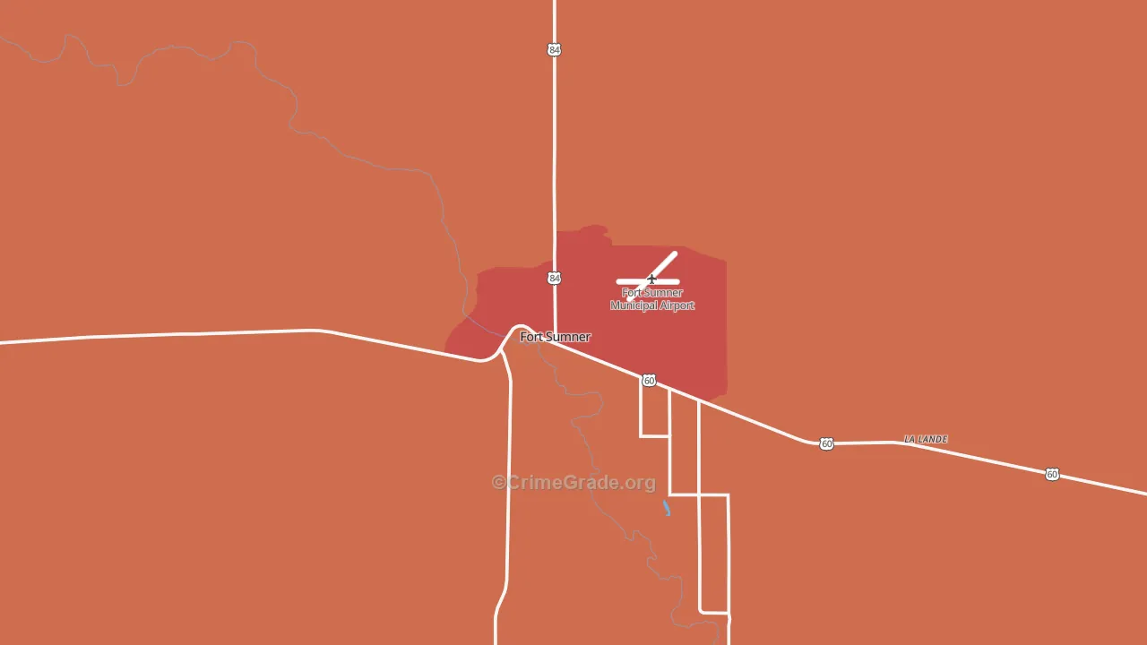 Fort Sumner, NM Map of Drug-Related Crime Rates