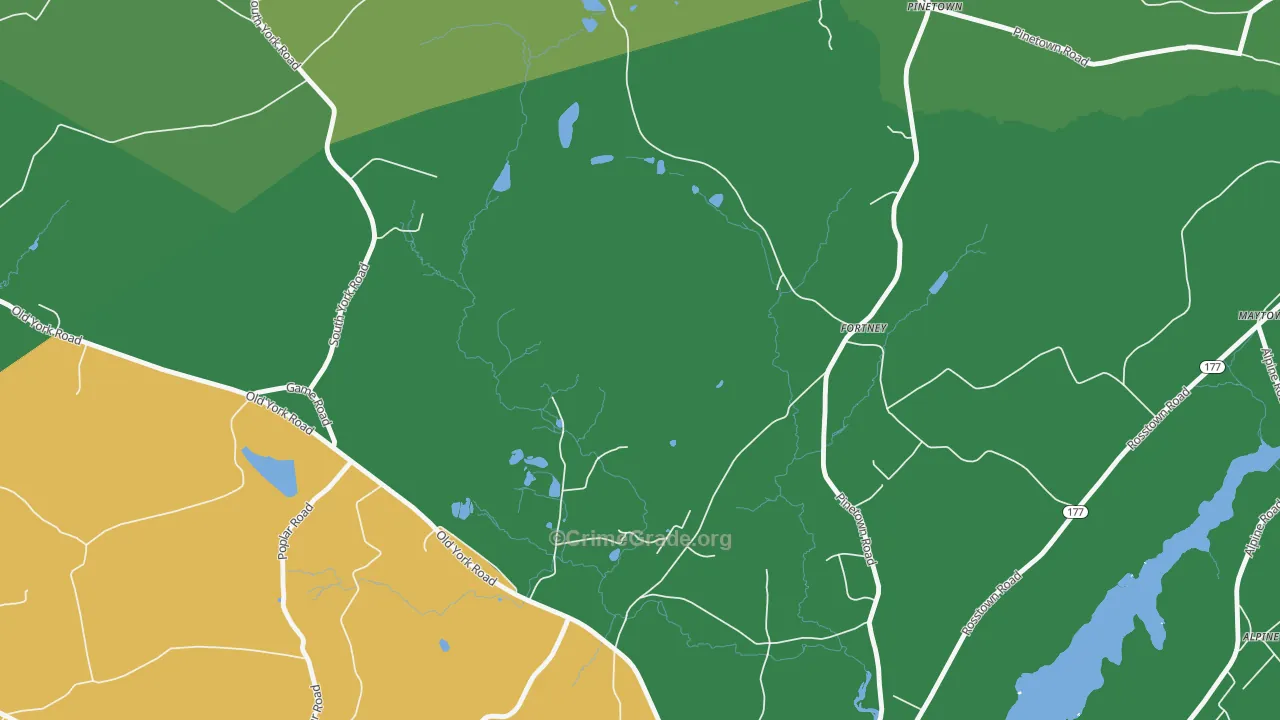 Fortney, PA Map of Drug-Related Crime Rates