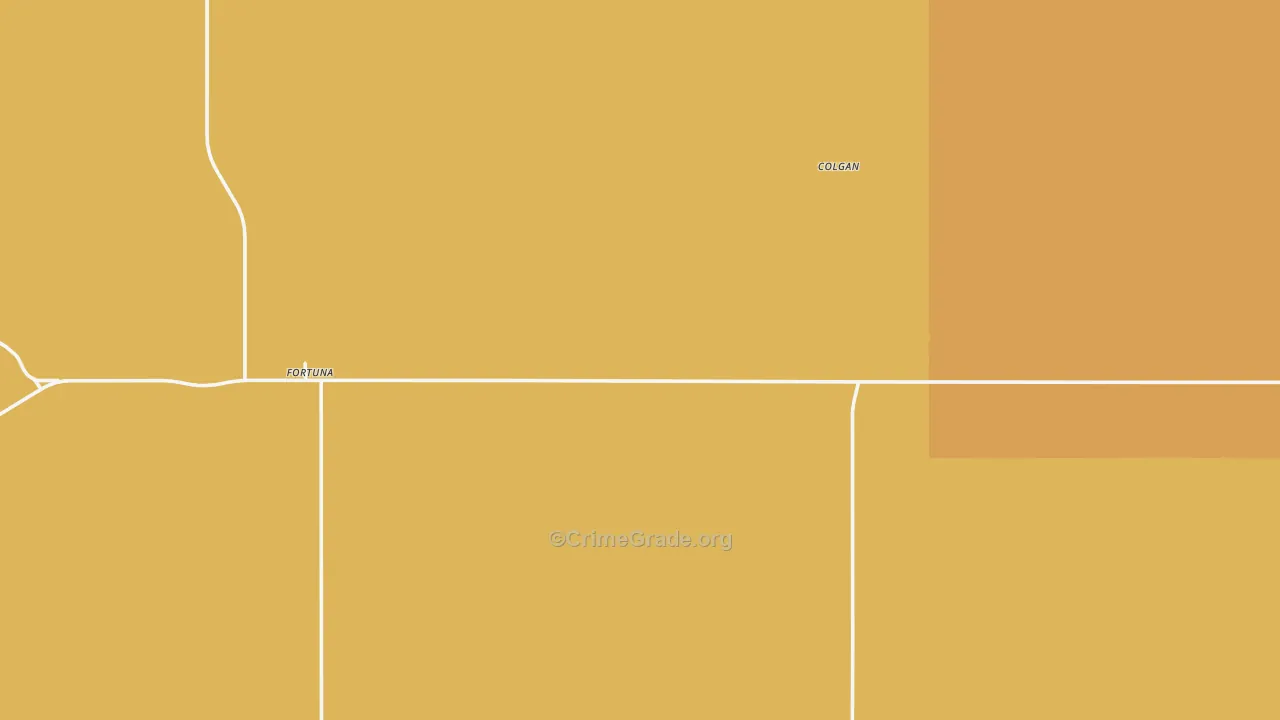 Fortuna, ND Map of Drug-Related Crime Rates