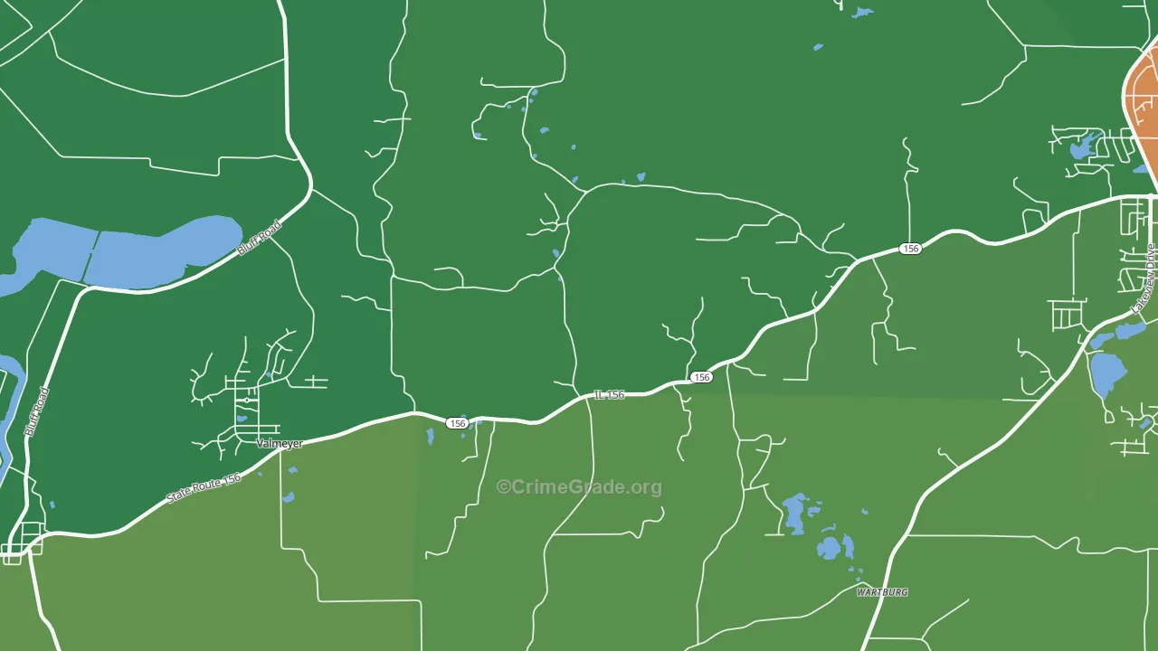 Foster Pond, IL Map of Drug-Related Crime Rates