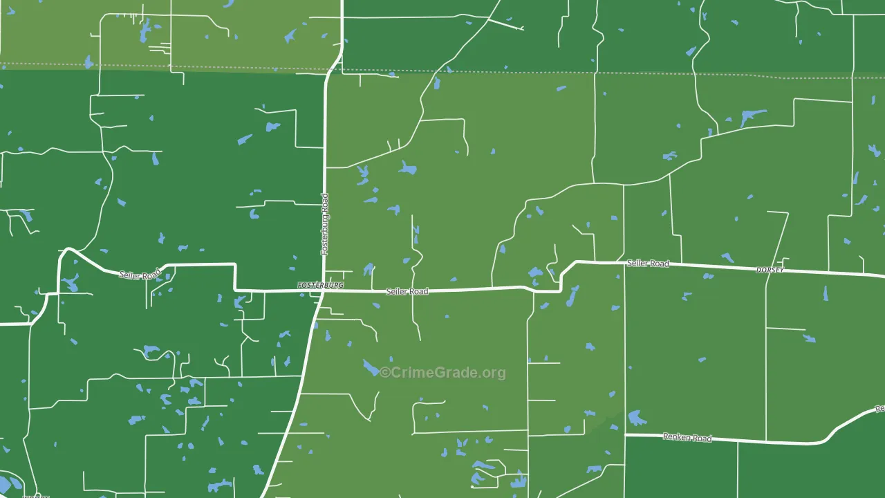 Fosterburg, IL Map of Drug-Related Crime Rates