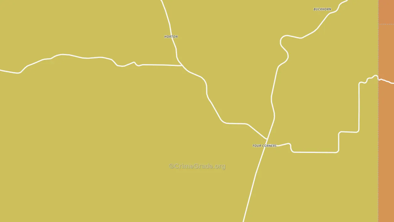 Four Corners, WY Map of Drug-Related Crime Rates