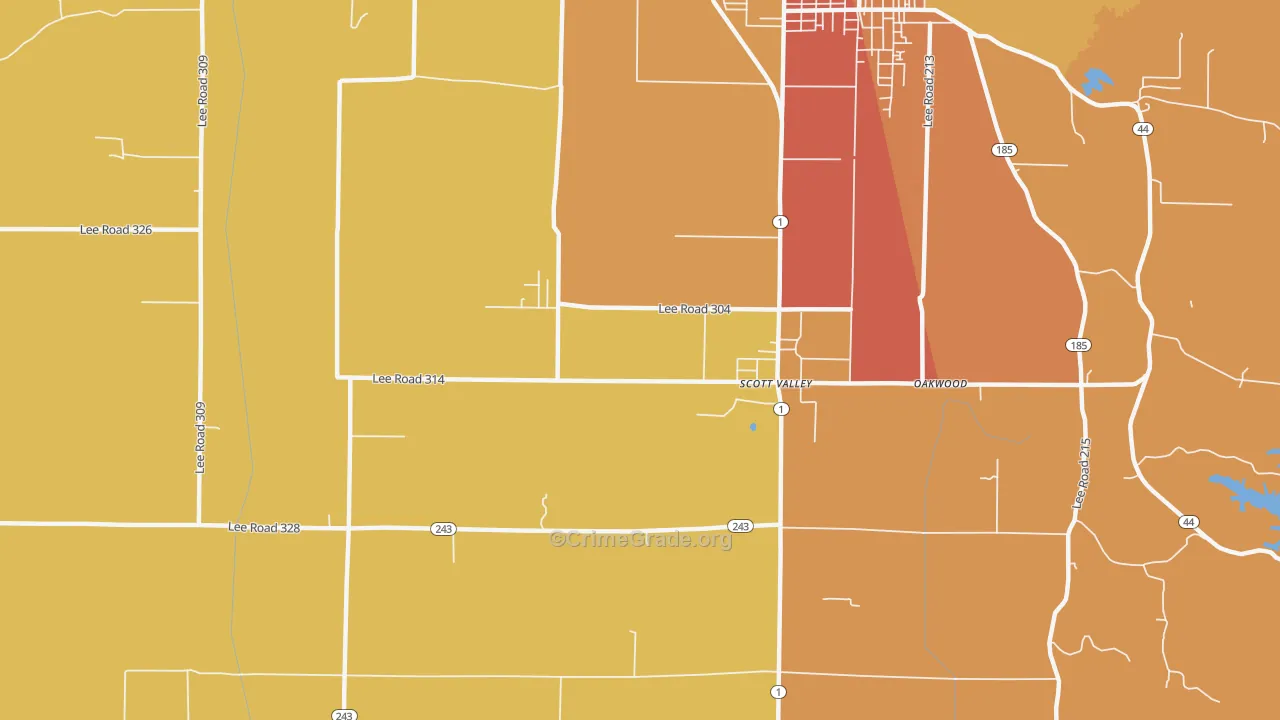 Four Forks, AR Map of Drug-Related Crime Rates