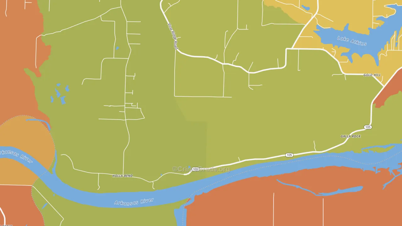 Fowler, AR Map of Drug-Related Crime Rates