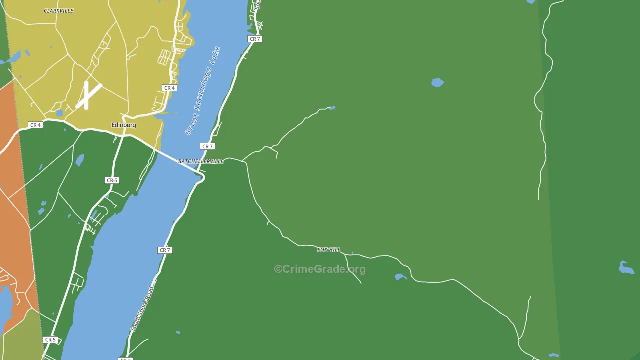 Fox Hill, NY Map of Drug-Related Crime Rates