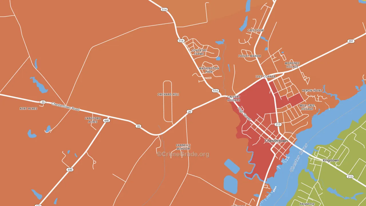Foxley Manor, MD Map of Drug-Related Crime Rates