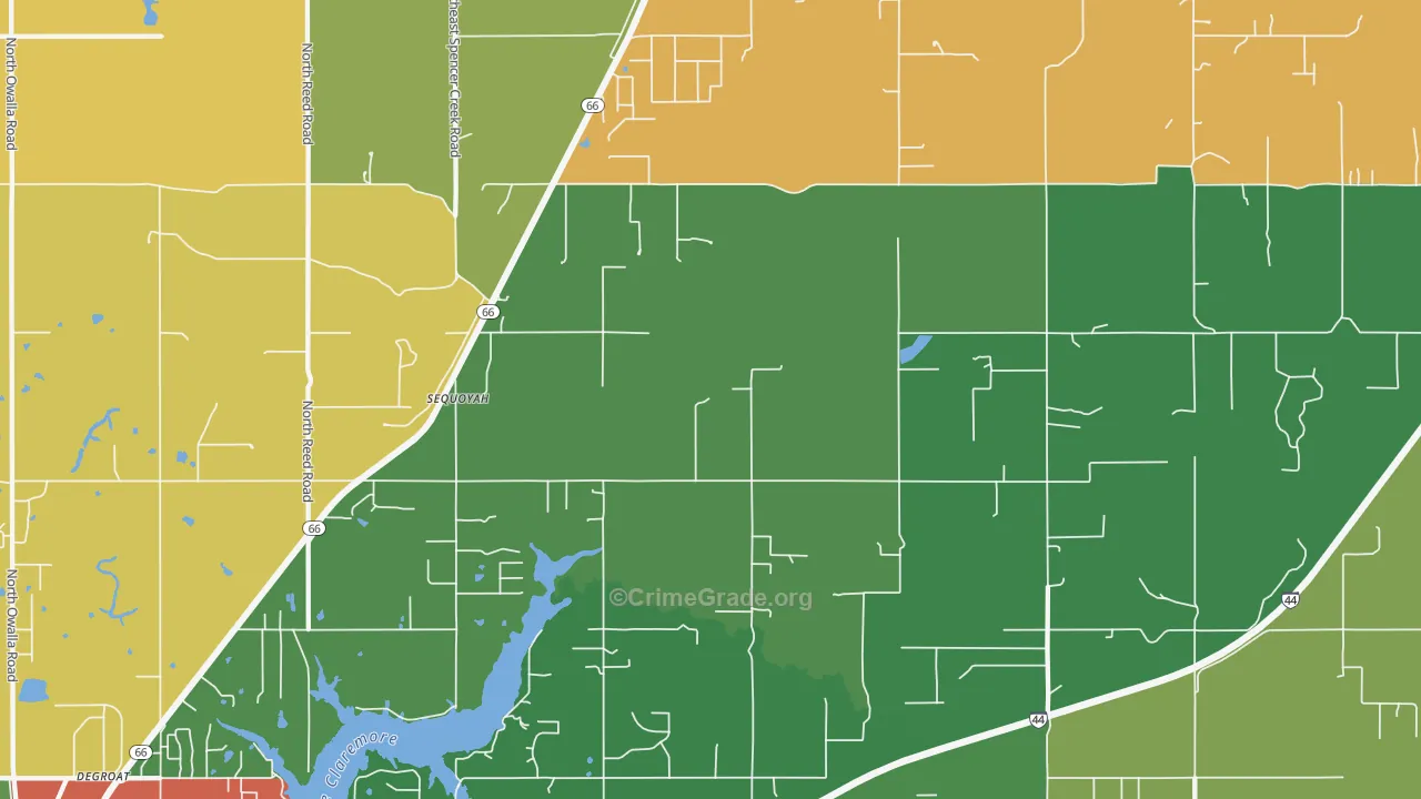 Foyil, OK Map of Drug-Related Crime Rates