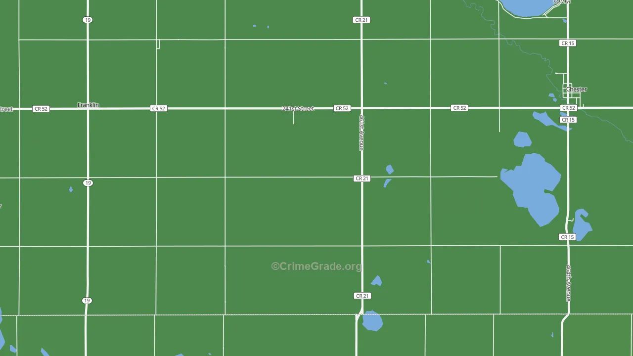 Franklin, SD Map of Drug-Related Crime Rates