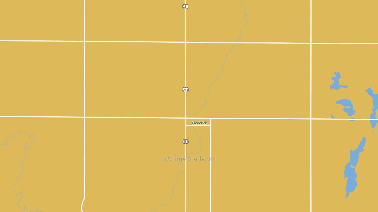 Frederick, SD Map of Drug-Related Crime Rates