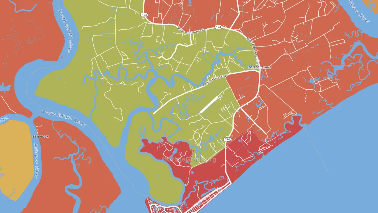 Freedman, SC Map of Drug-Related Crime Rates