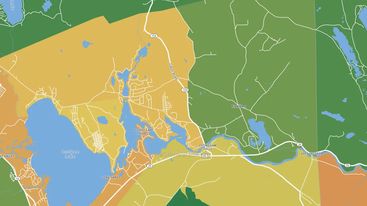 Freedom, NH Map of Drug-Related Crime Rates