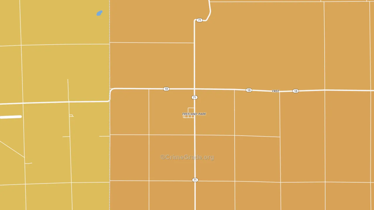 Freeland Park, IN Map of Drug-Related Crime Rates
