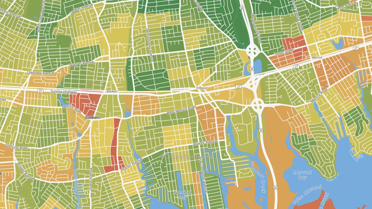 Freeport, NY Map of Drug-Related Crime Rates