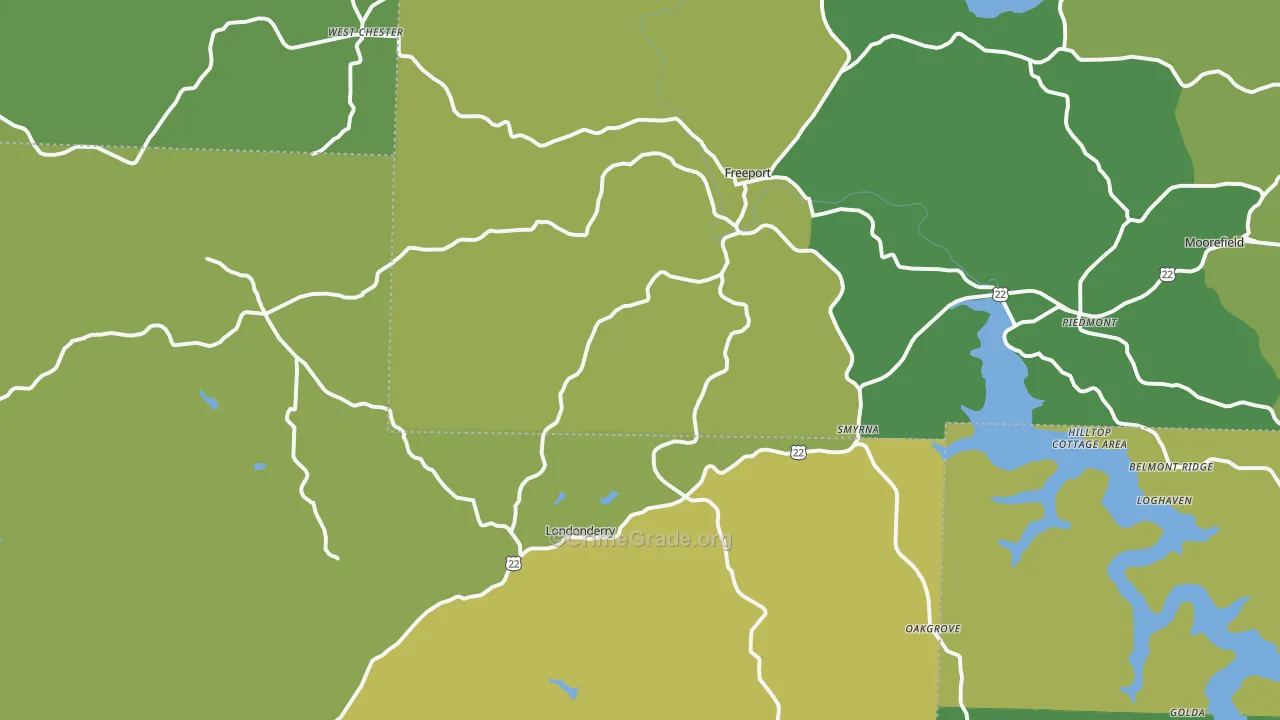 Freeport, OH Map of Drug-Related Crime Rates