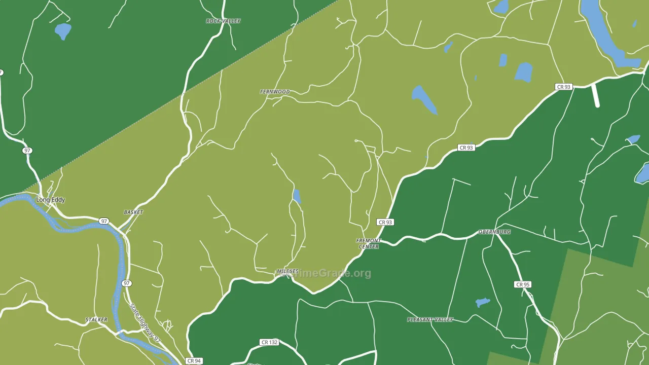 Fremont Center, NY Map of Drug-Related Crime Rates