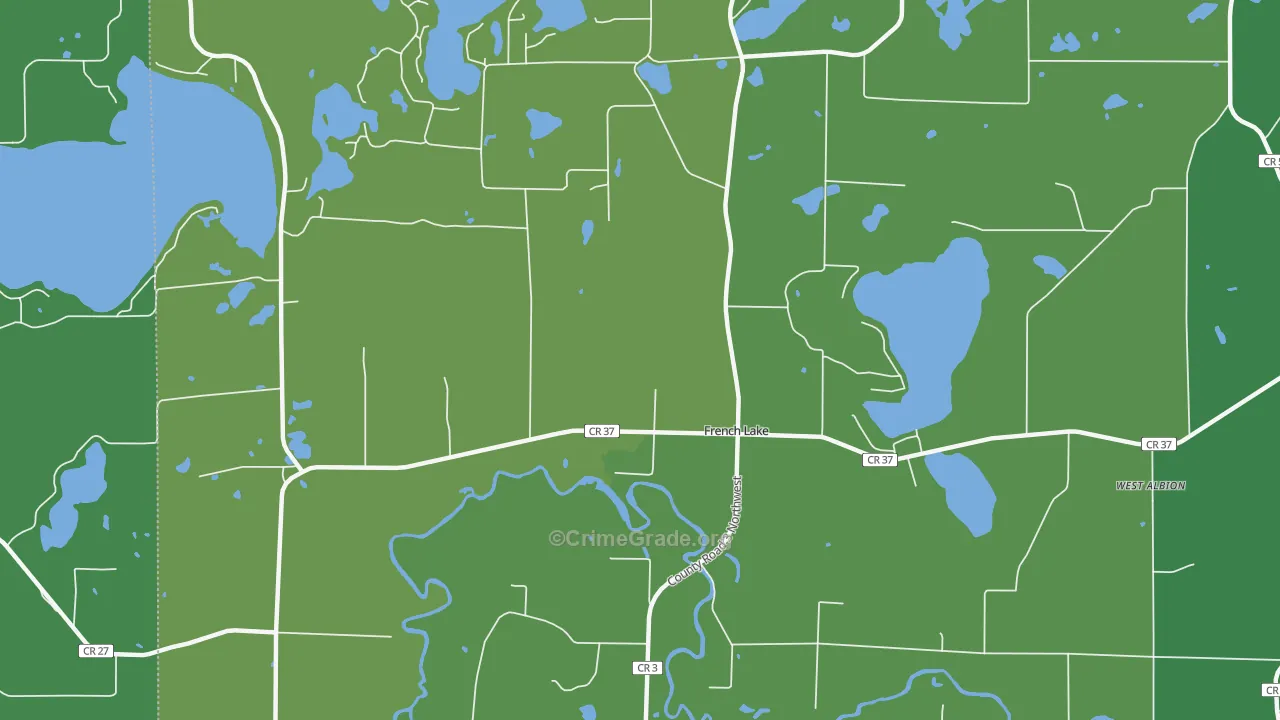 French Lake, MN Map of Drug-Related Crime Rates