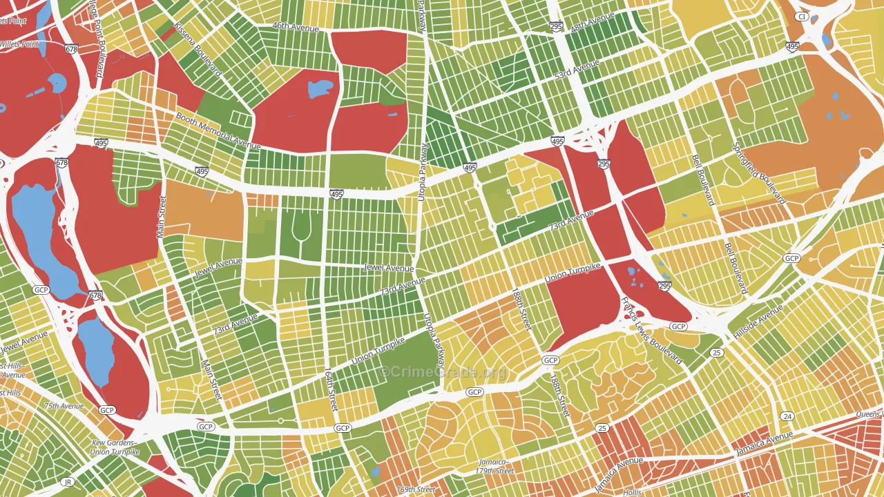 Fresh Meadows, Queens, NY Map of Drug-Related Crime Rates