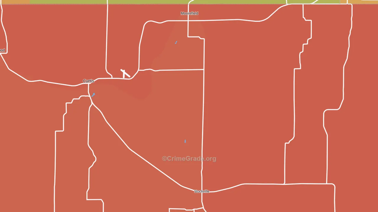 Frontier County, NE Map of Drug-Related Crime Rates