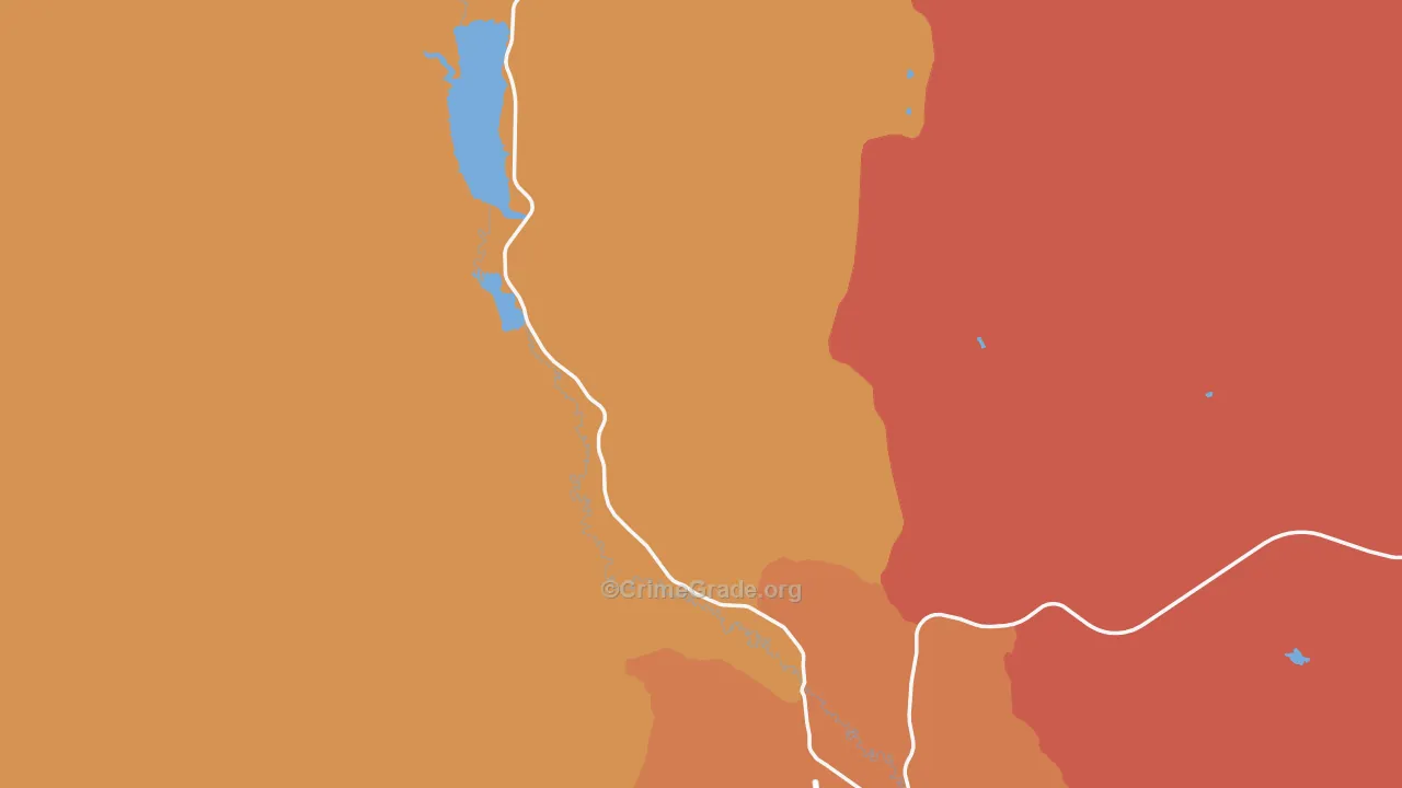 Frontier, WY Map of Drug-Related Crime Rates