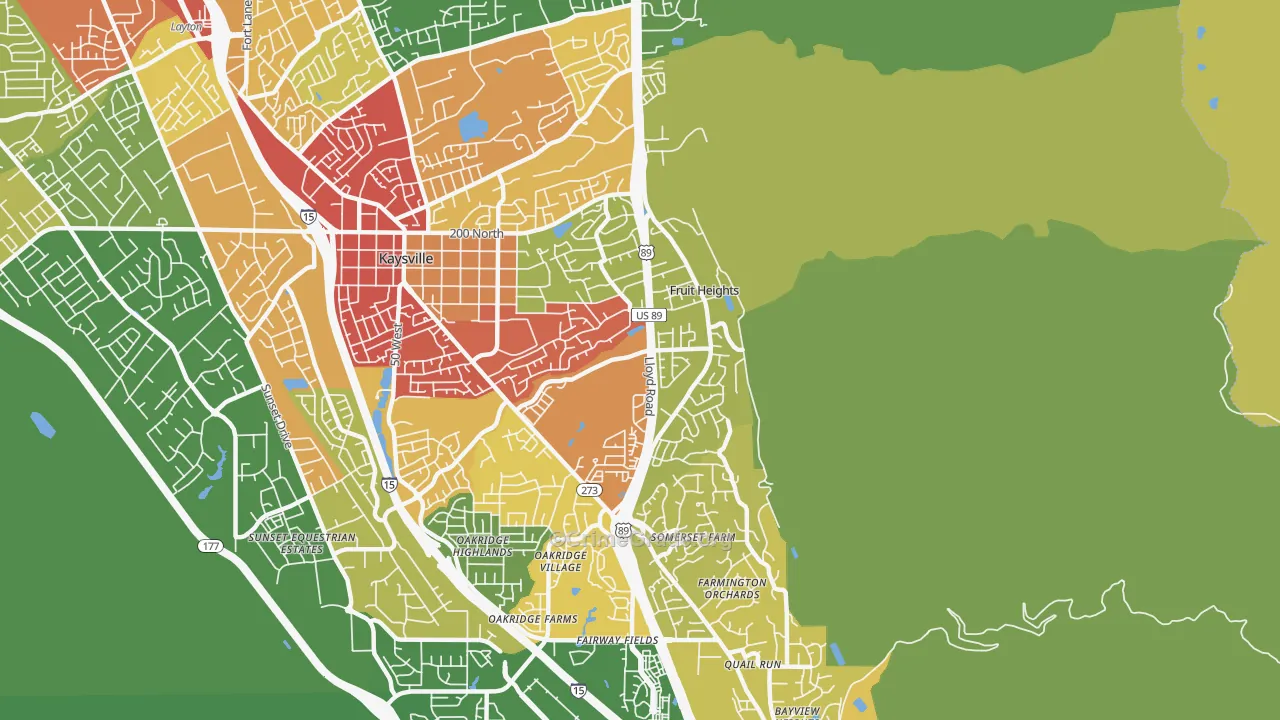 Fruit Heights, UT Map of Drug-Related Crime Rates