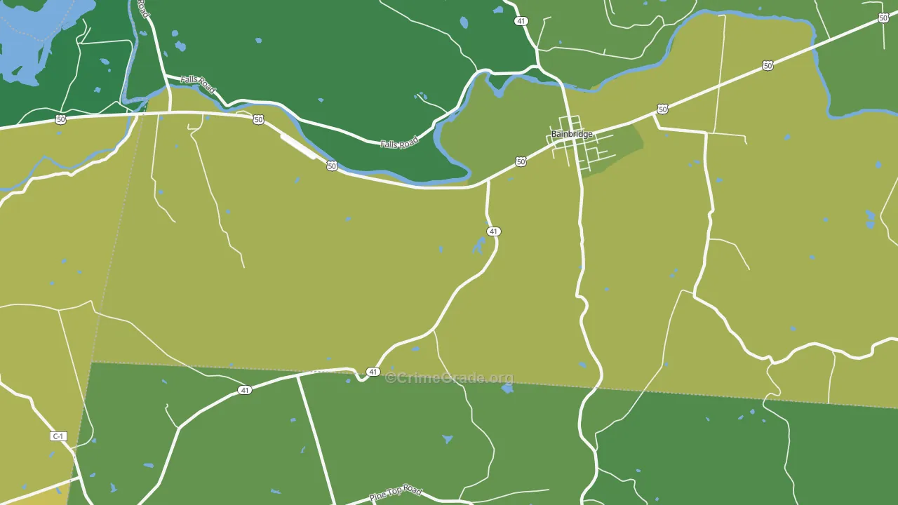 Fruitdale, OH Map of Drug-Related Crime Rates