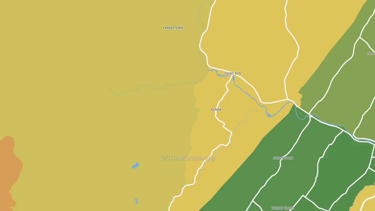 Fulks Run, VA Map of Drug-Related Crime Rates