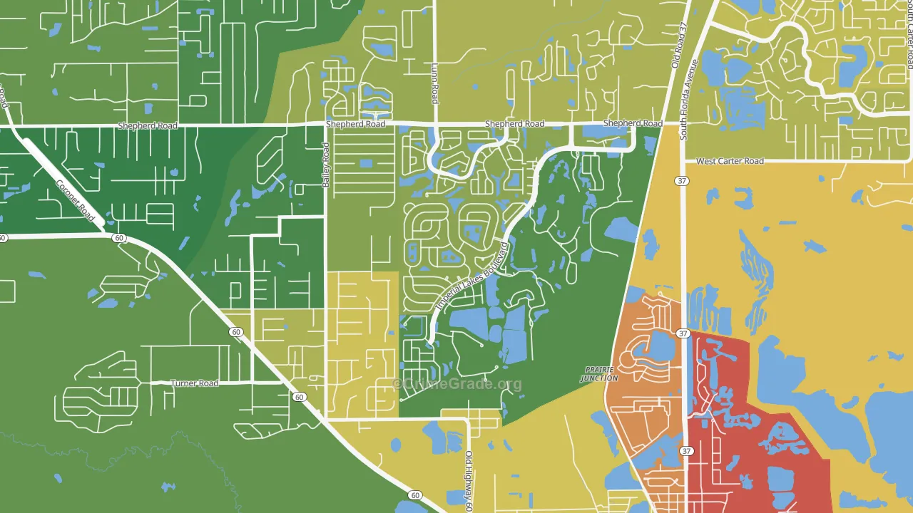 Fuller Heights, FL Map of Drug-Related Crime Rates