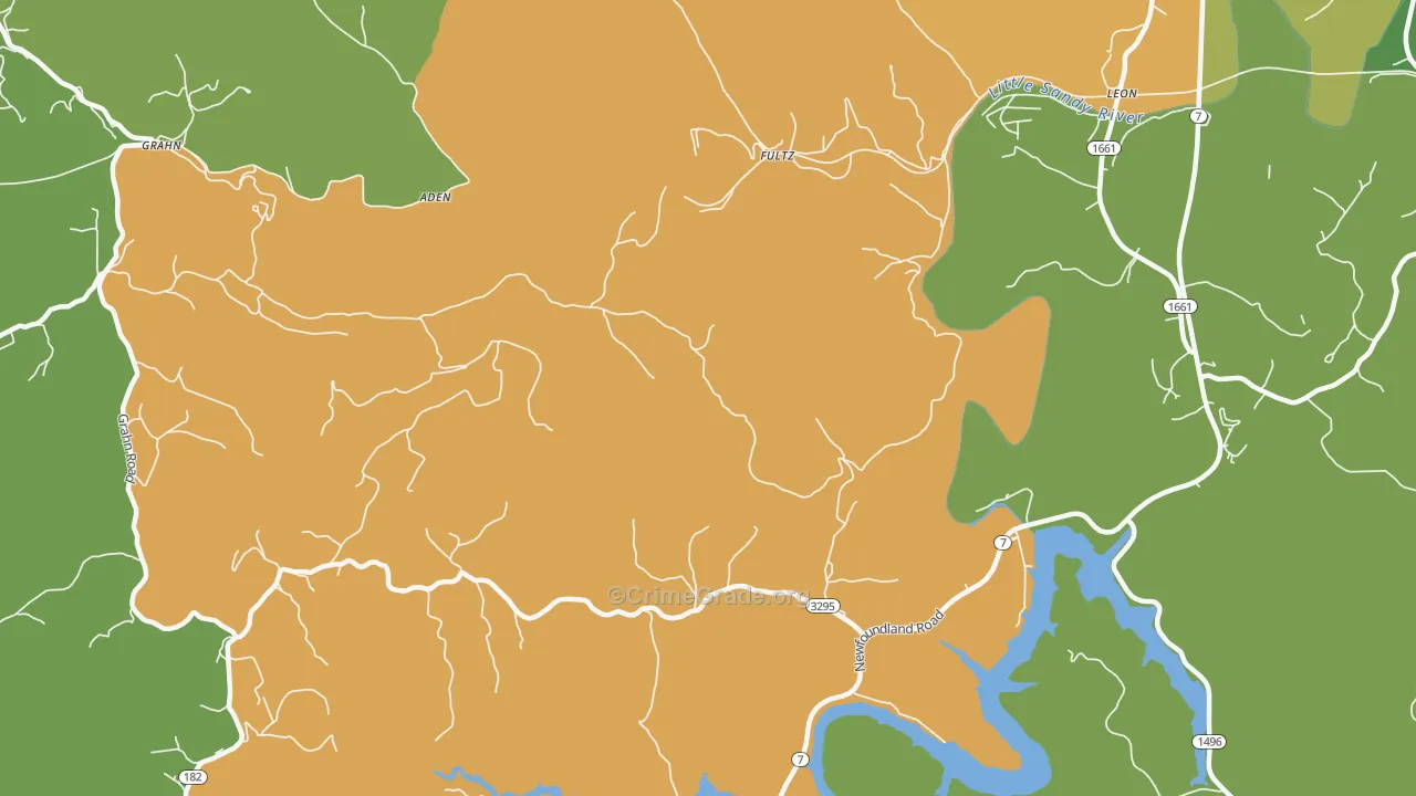 Fultz, KY Map of Drug-Related Crime Rates