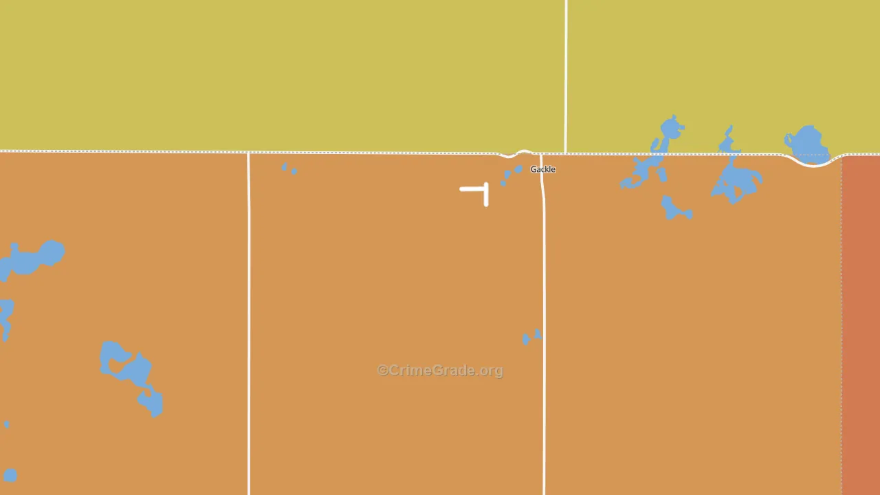 Gackle, ND Map of Drug-Related Crime Rates