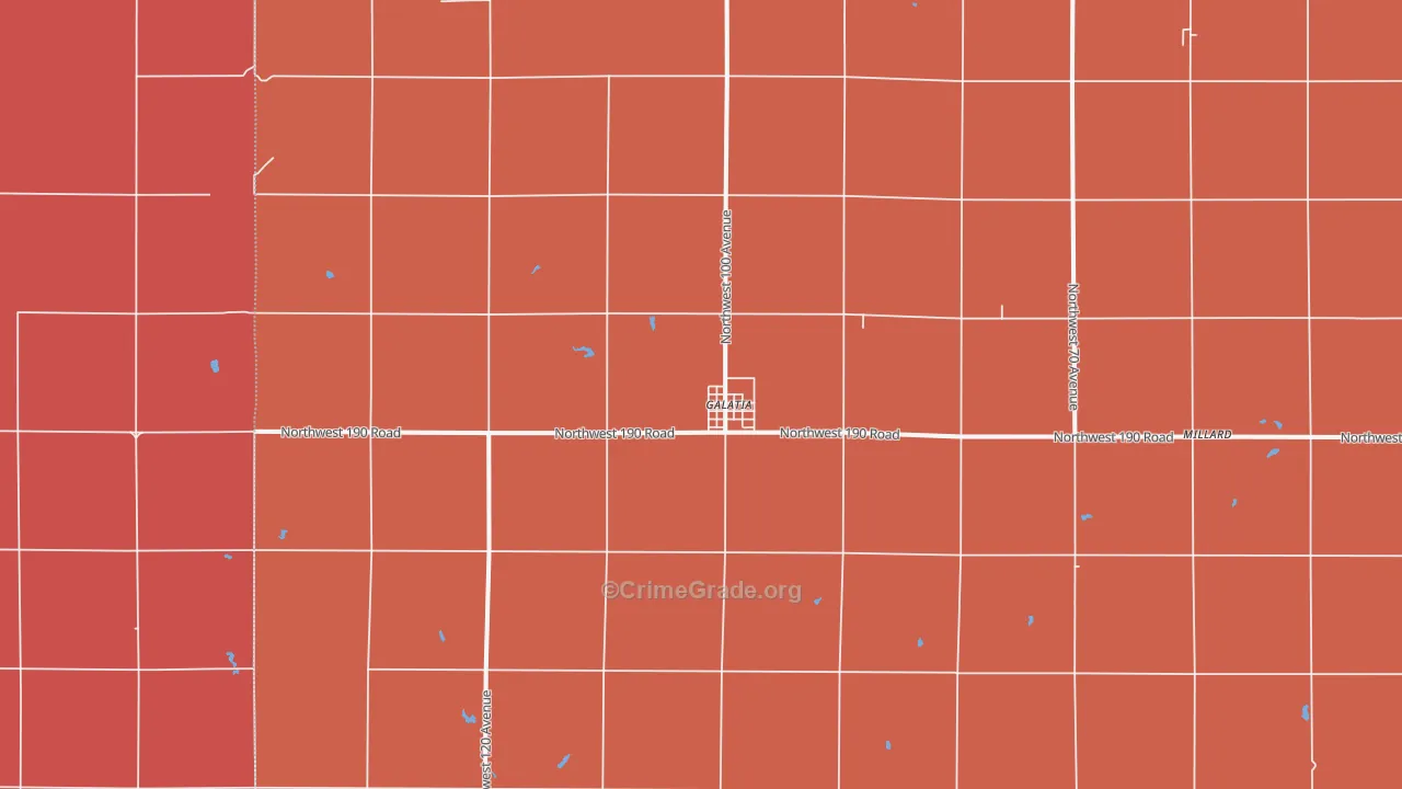 Galatia, KS Map of Drug-Related Crime Rates