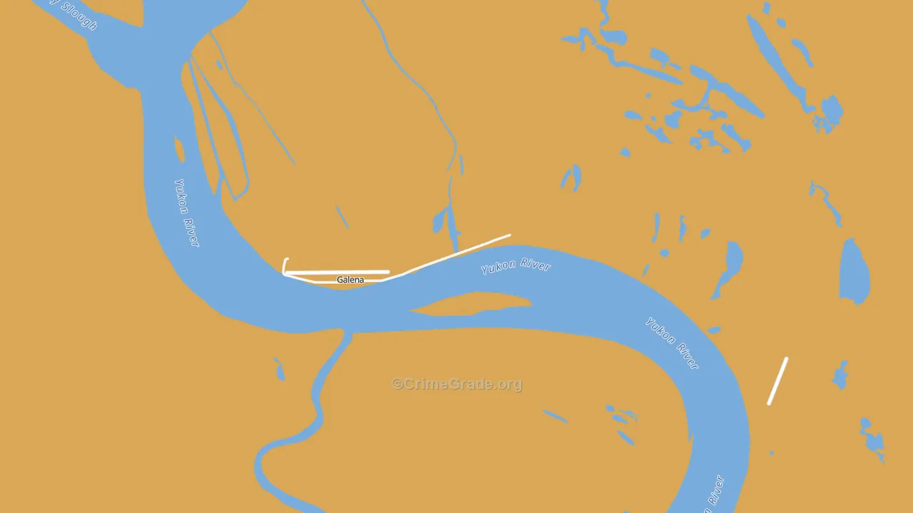 Galena, AK Map of Drug-Related Crime Rates