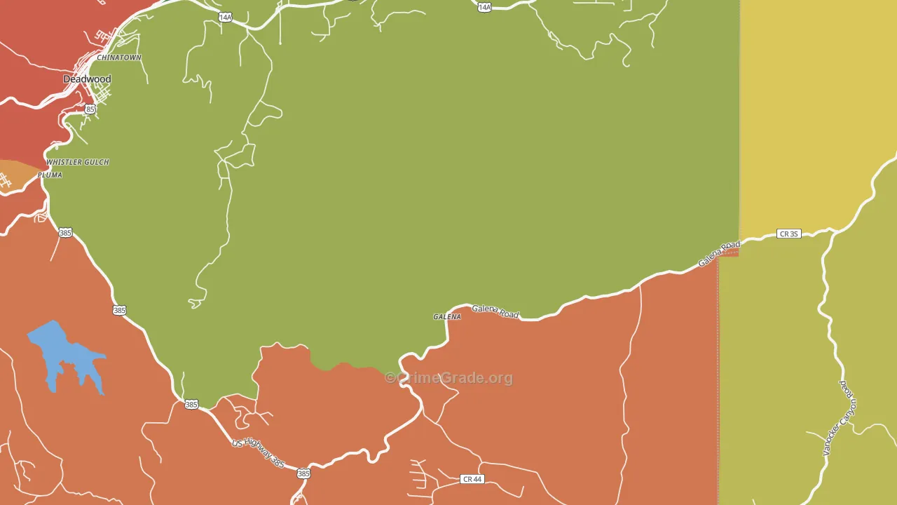 Galena, SD Map of Drug-Related Crime Rates