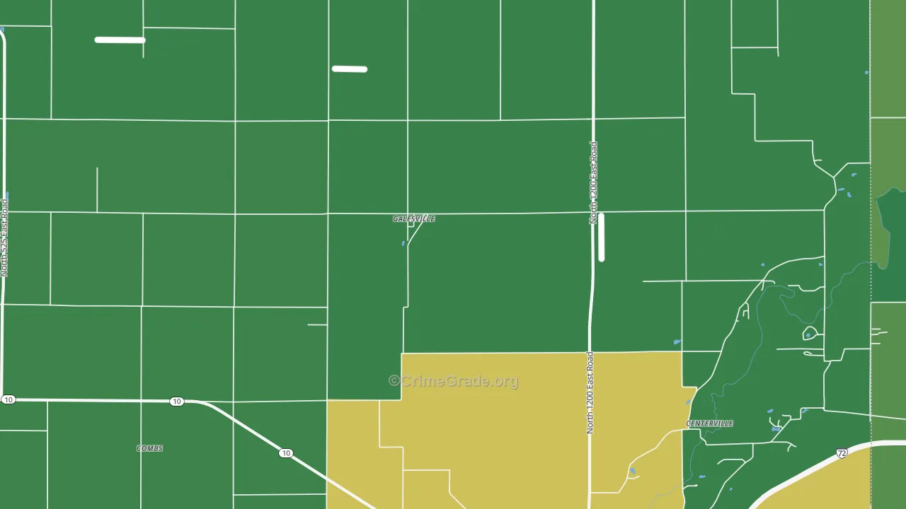Galesville, IL Map of Drug-Related Crime Rates