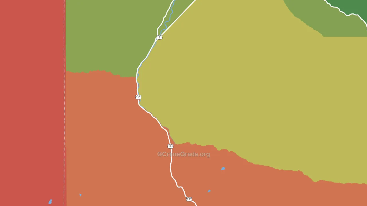 Gallatin Gateway, MT Map of Drug-Related Crime Rates