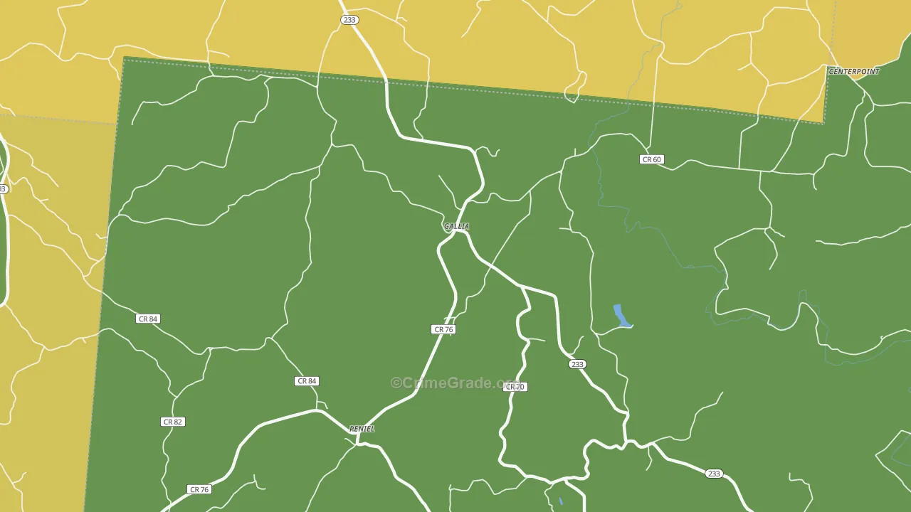Gallia, OH Map of Drug-Related Crime Rates