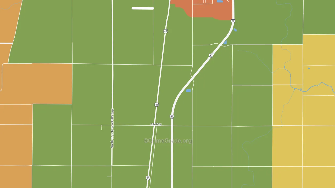 Galton, IL Map of Drug-Related Crime Rates