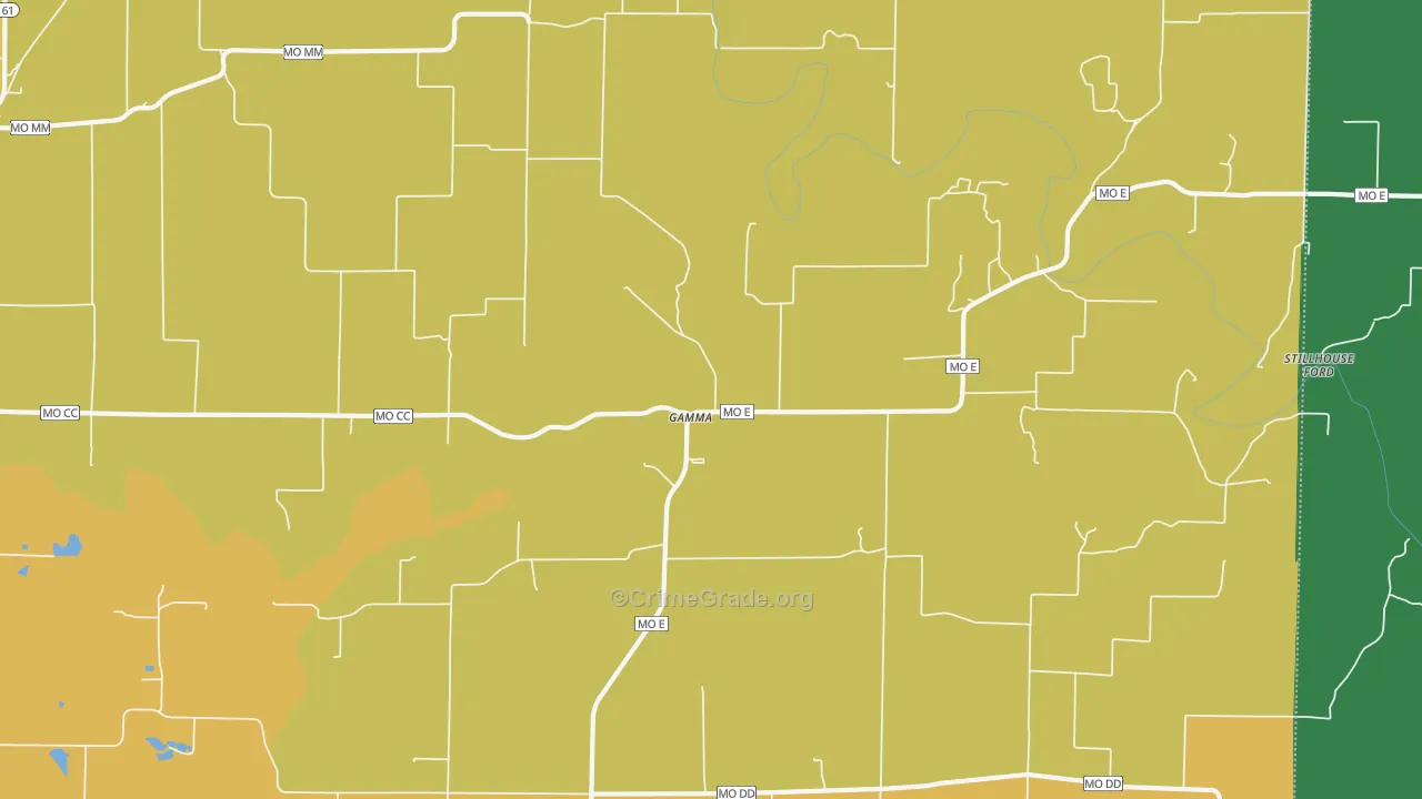Gamma, MO Map of Drug-Related Crime Rates