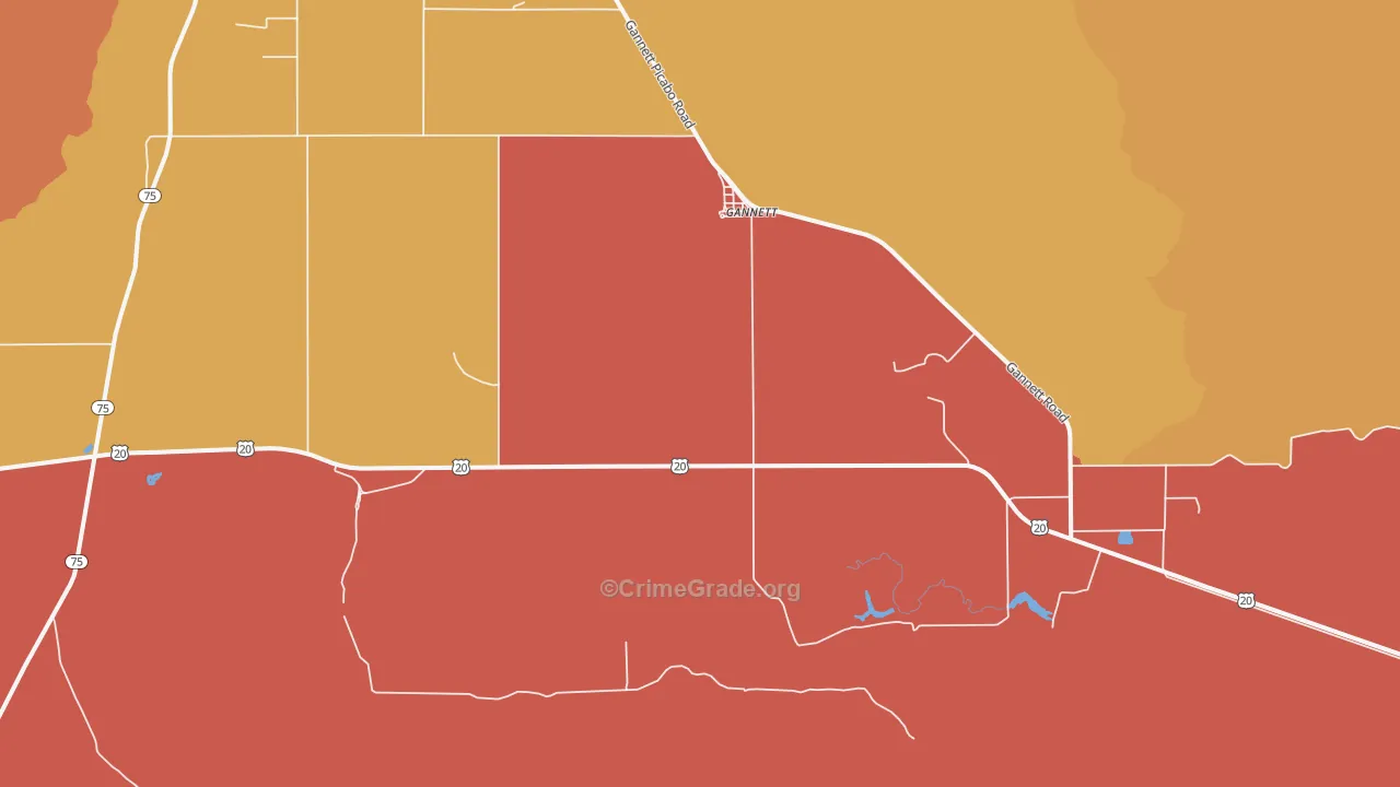 Gannett, ID Map of Drug-Related Crime Rates