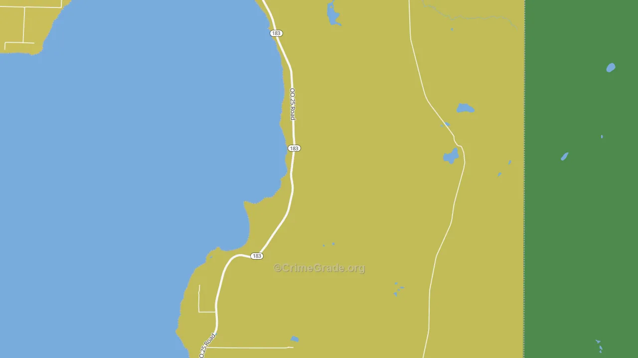 Garden Corners, MI Map of Drug-Related Crime Rates