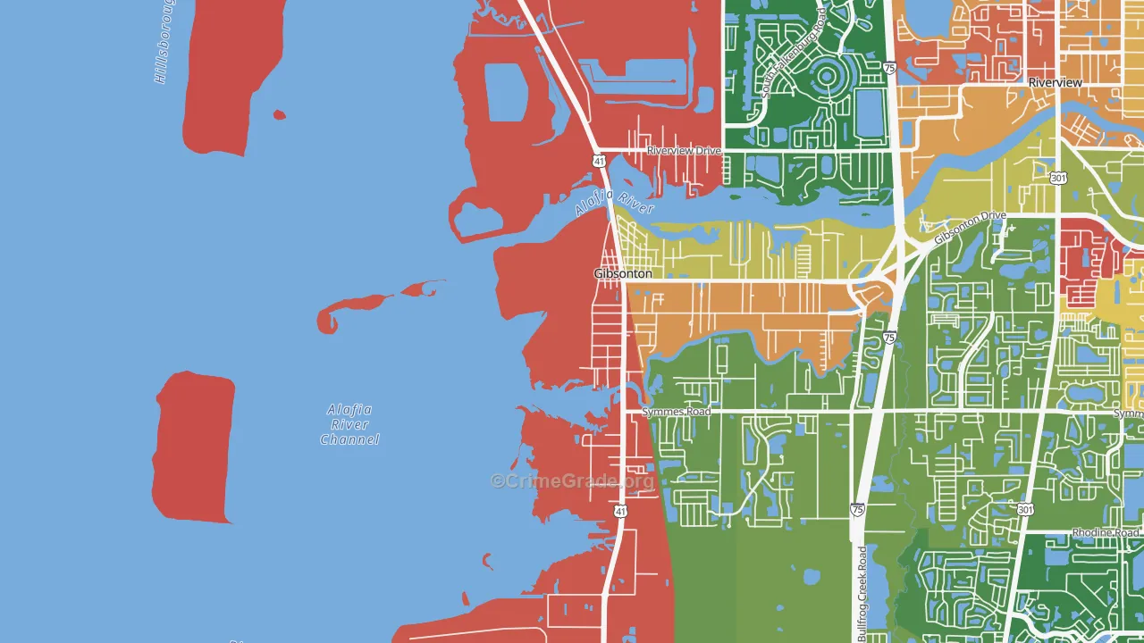 Gardenville, FL Map of Drug-Related Crime Rates