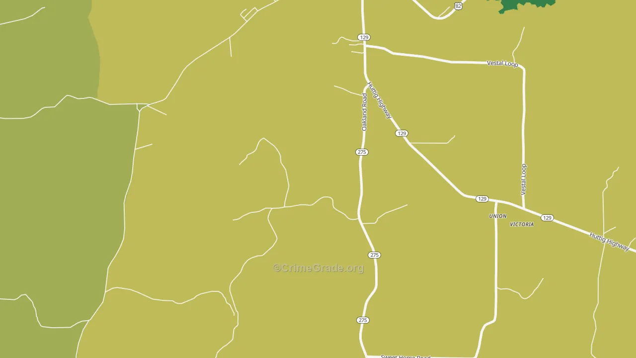 Gardner, AR Map of Drug-Related Crime Rates