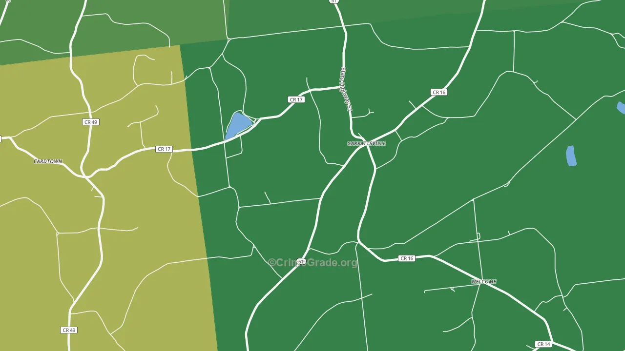 Garrattsville, NY Map of Drug-Related Crime Rates