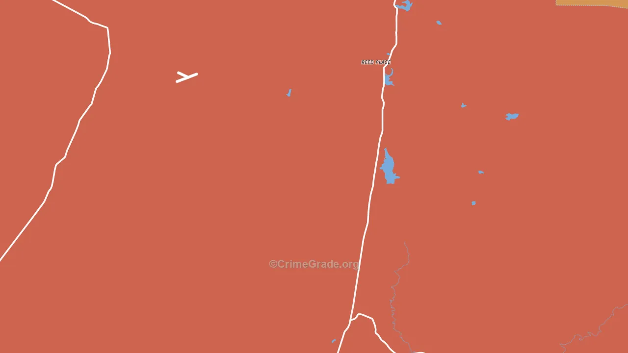 Garrett, WY Map of Drug-Related Crime Rates