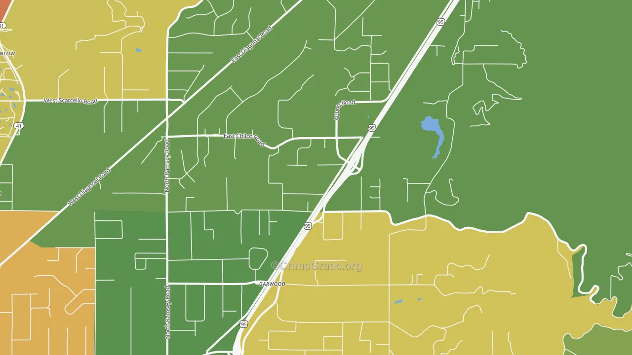 Garwood, ID Map of Drug-Related Crime Rates