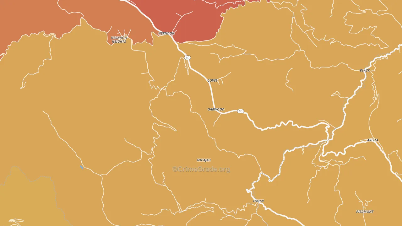 Garwood, WV Map of Drug-Related Crime Rates